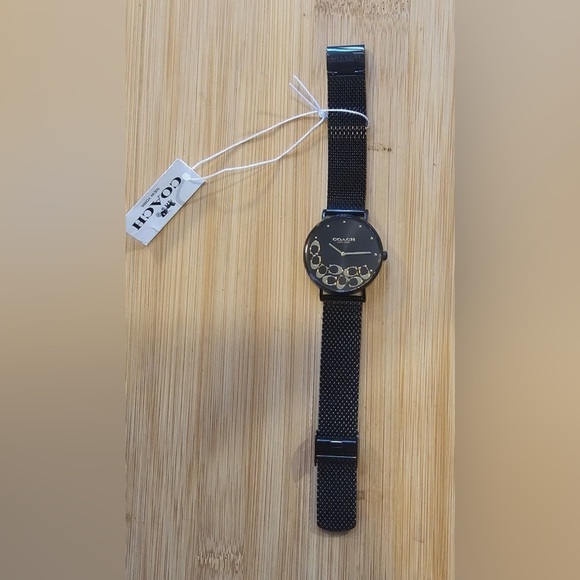 Coach Perry Watch With 36mm Black Face & Black MeshBracelet - Picture 6 of 7